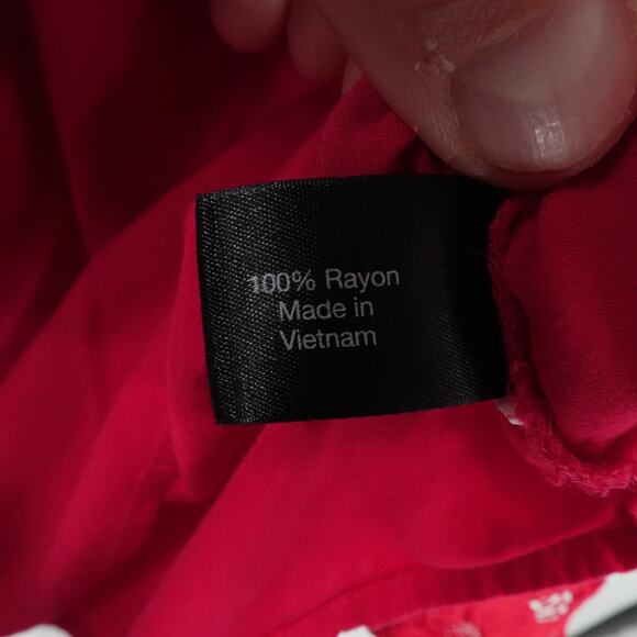 Lane Bryant Top Womens‎ 18/20 Red Off Shoulder Lace Bell Sleeve Smocked Stretch - Picture 13 of 13